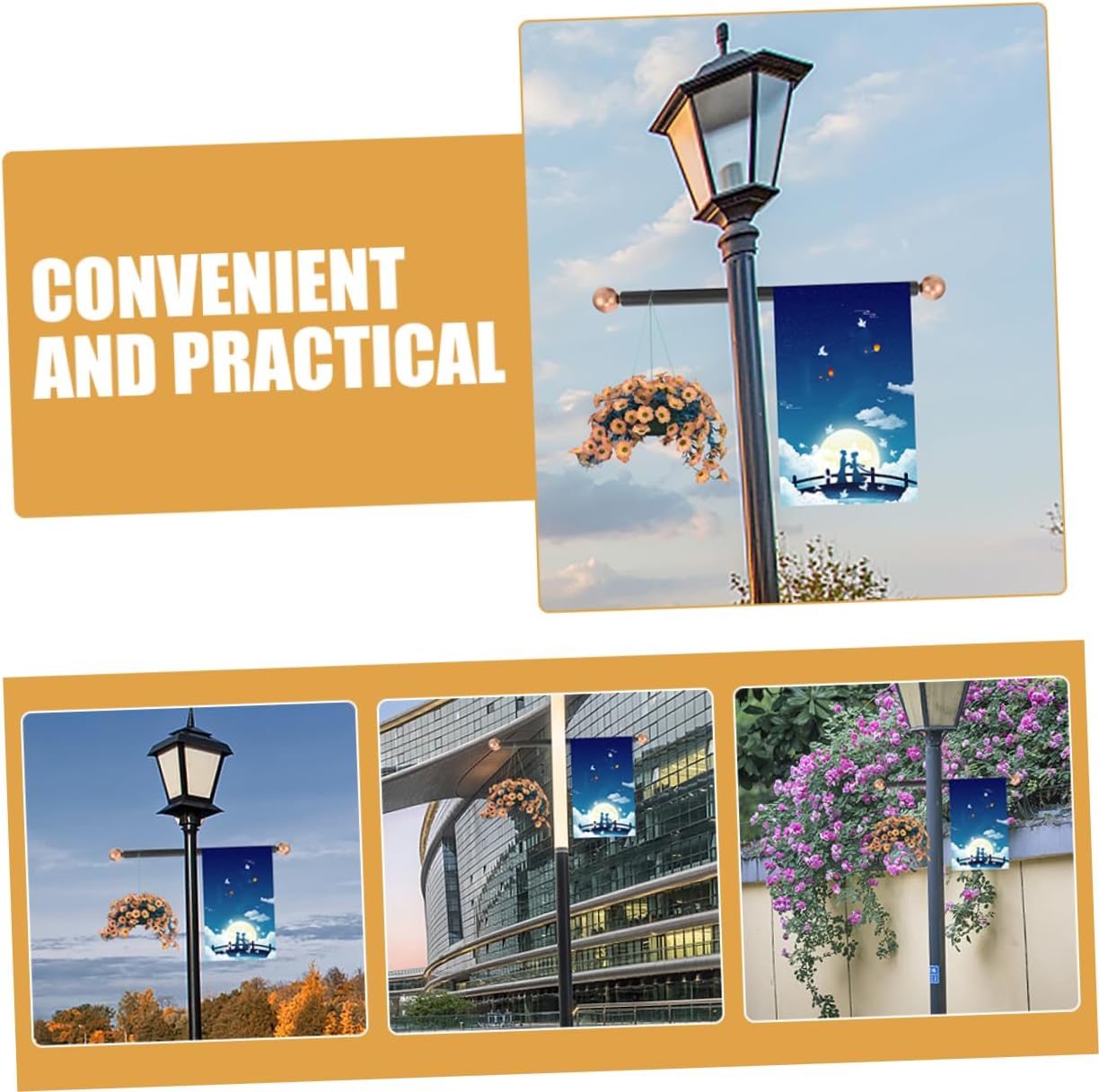 Lamp Post Cross Arm Handle Replacement Light Post Cross Arm Ladder Rest for Outdoor Lamp Fixtures Durable Accessory for Light Poles and Street Lamps