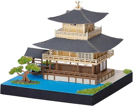 Kawada PS-02 Paper Nano 360 Kyoto 2.8 x 2.6 x 2.8 inches 7 x 6.5 x 7 cm, For Ages 12 and Up, Paper Craft Kit, Miniature Kit, Interior