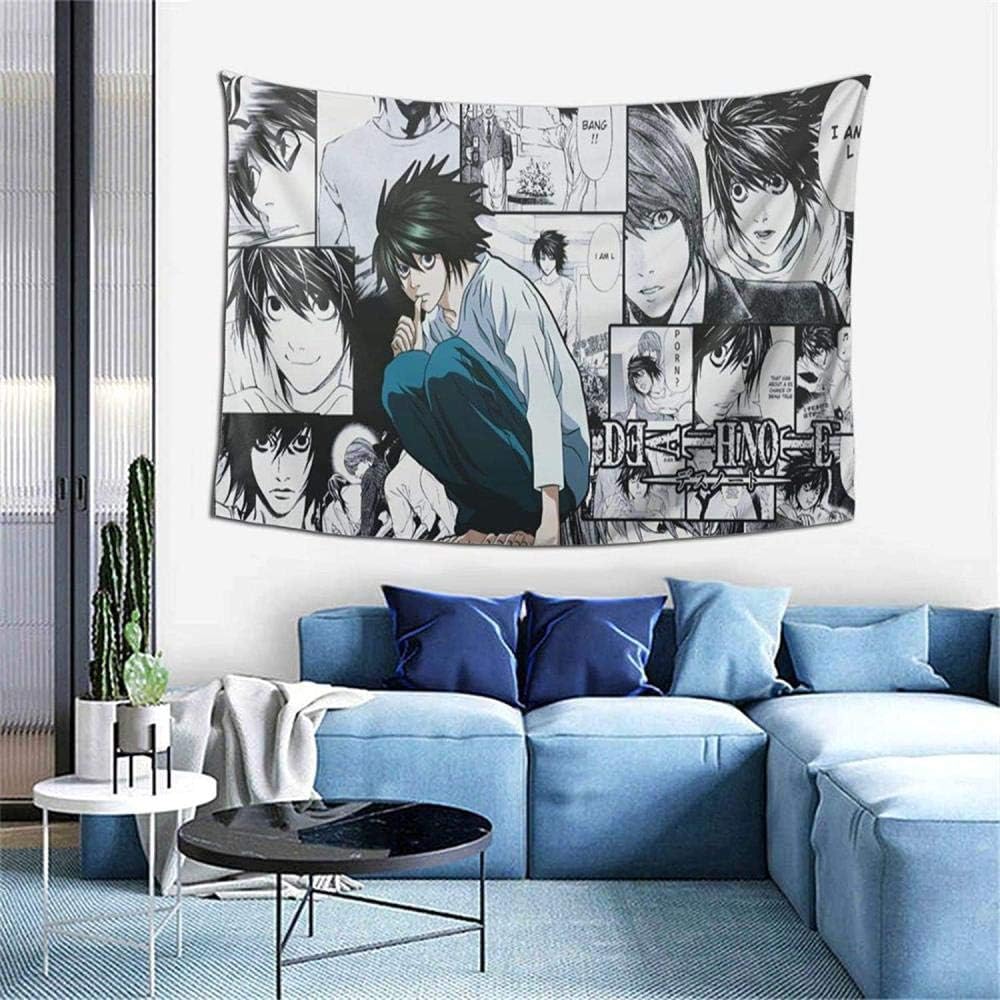 Anime Death Note Tapestry Background Suitable for Apartment Home Art Wall, Bedroom Living Room Dormitory Wall Decoration