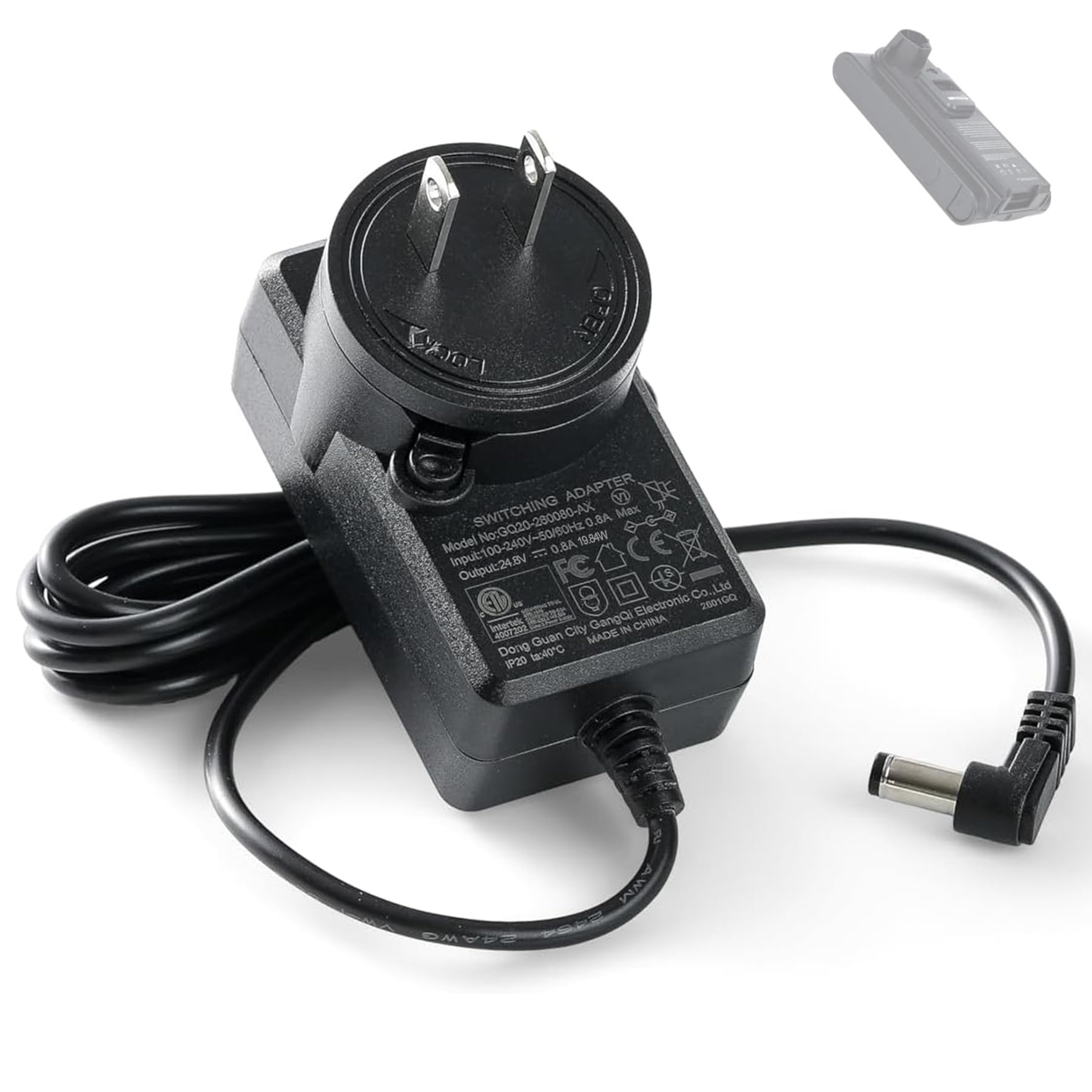 Photo 1 of 24.8V Battery Charger Replacement for Shark XBATR620SL 21.6V Li-ion Battery, Power Supply Adapter Charging Cord for Shark Cordless Vacuum (NOT for 25.2V)