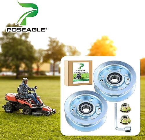 Vista 2 de Paquete de 2 poleas tensoras GY22172 John Deere reemplazan a la polea John Deere GY22172, polea tensora GY20067 John Deere GY20067 para John Deere