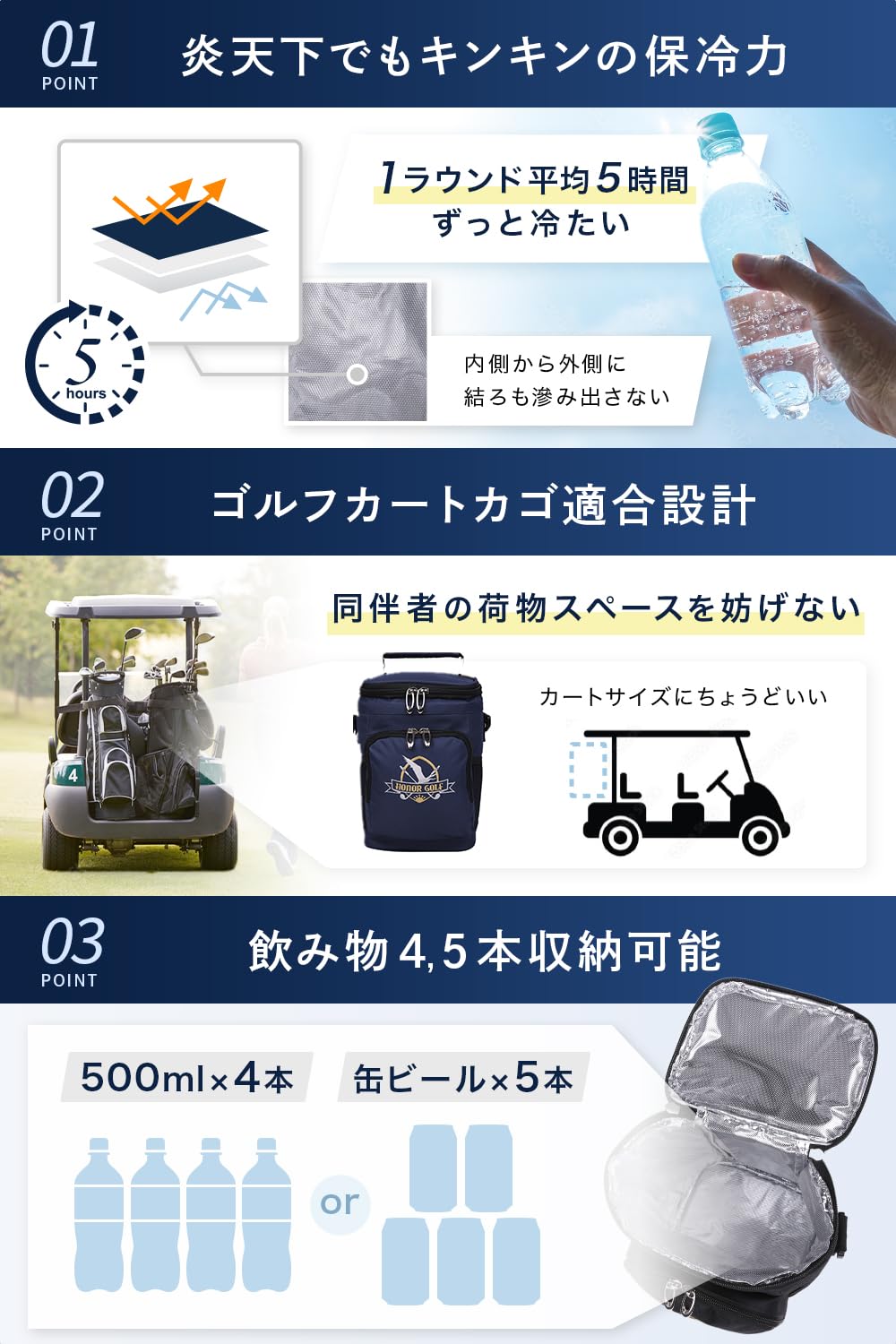 Amazon.co.jp: 【PGAプロ共同開発x雑誌掲載商品】【超保冷力x大容量 