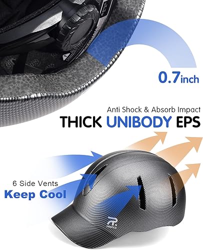 Miniatura 2 de Cascos de bicicleta para hombres y mujeres - Casco de béisbol para adultos, bicicleta scooter