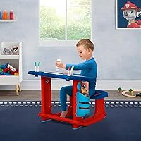 Vista 4 de Escritorio de dibujar y jugar de PAW Patrol de Delta Children – Incluye 10 marcadores y libro para colorear, azul