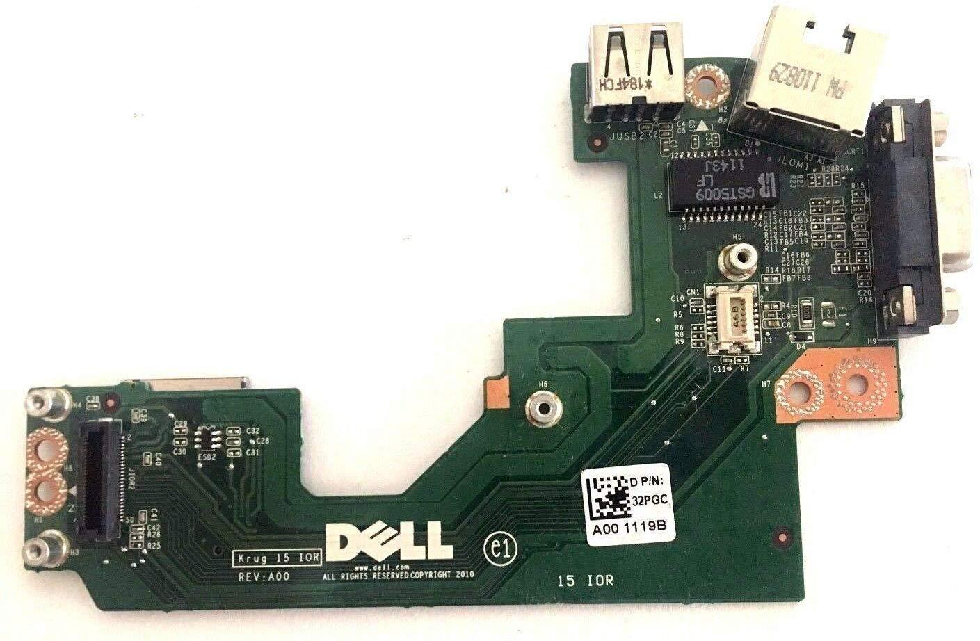 GODSPEED Laptop USB VGA Ethernet Board for Dell Latitude E5520 P/N 32PGC-image-34