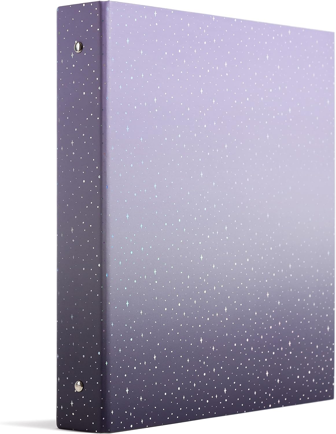 U Brands Eco-Conscious Celestial 1" Binder, Purple, Gold Metal O-Rings
