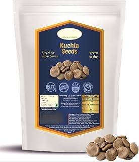 Kuchla Seed - Nux Mica Seed - Struchnos Nuxvomica - Kuchla Beej - 100Grm - 3.53 Ounce
