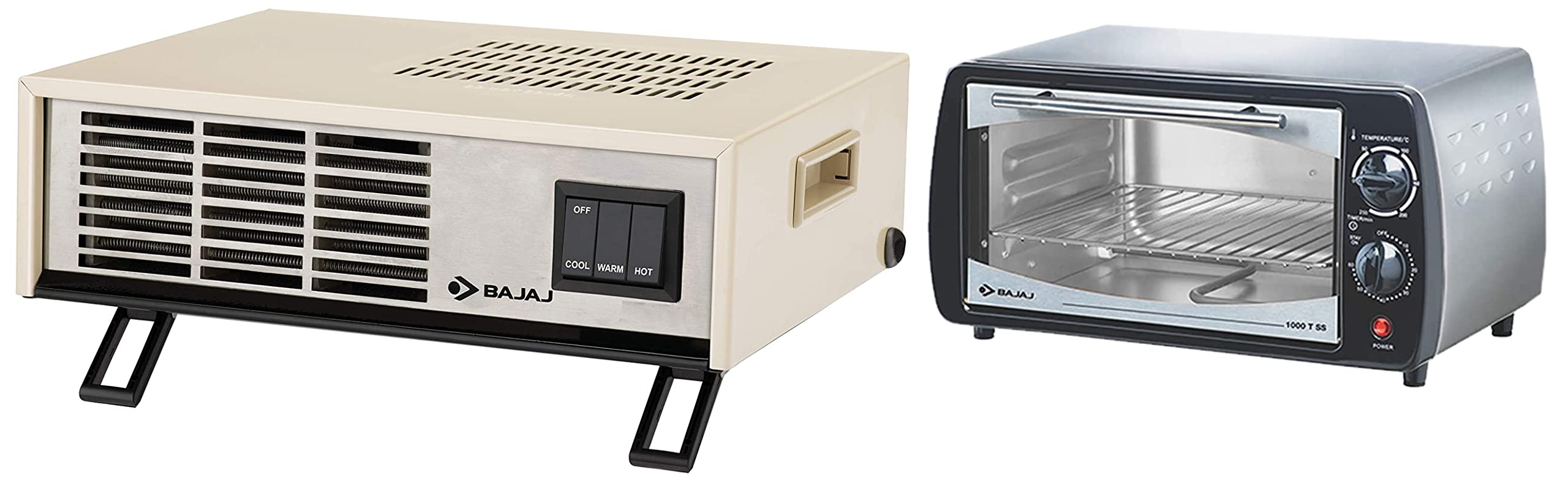 Bajaj Blow Hot 2000 Watts Fan Forced Circulation Room Heater u0026 Bajaj  1000TSS OTG, 10 Litre : Amazon.in: Home u0026 Kitchen