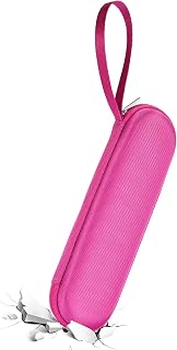 Cosmetic Storage Box case for SolaWave 4-in-1 Facial Wand, a Portable Storage Box That can Hold Both a Single face Cream Wand and a Data Cable (Rose red)