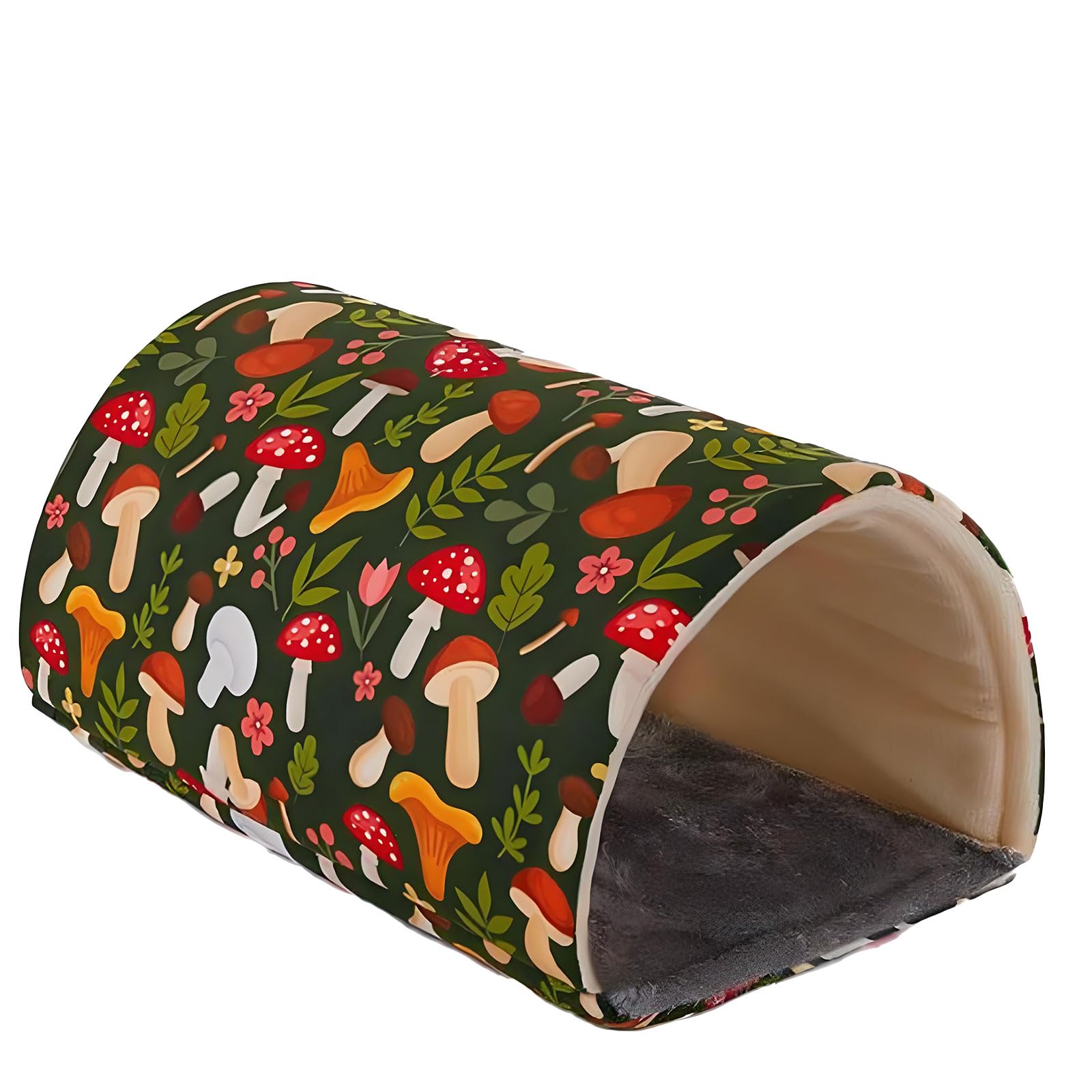 Mtbricey Guinea Pig Tunnel Cage Hideout Guinea Pig Toys Hamster Bed Washable Cozy Rabbit Bed House Small Animal Cage Accessories for Dwarf Rabbits Chinchillas Ferrets Rats (11.81x7.48 Inches)