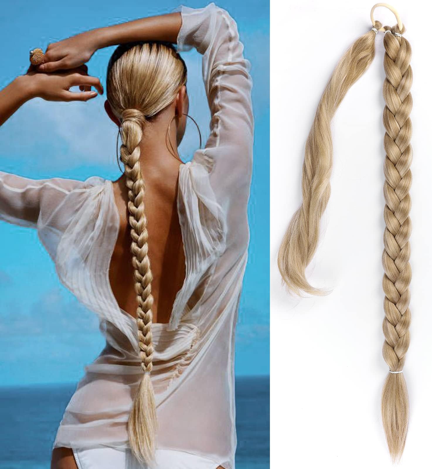 Blonde hair braid extensions Clearance