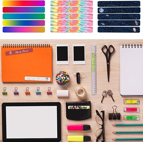 Miniatura 4 de 100 etiquetas personalizadas para niños, etiquetas con nombre personalizables, impermeables, para botellas de agua, loncheras, libros y suministros