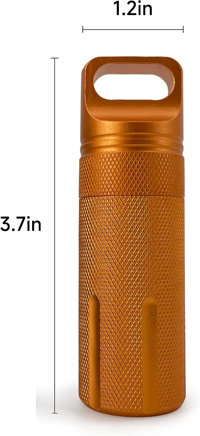 Military Level Waterproof Airtight Life Capsule Match Case Camping Essentials Tool Dry Box Battery Case Outdoor EDC Survival Storage Container