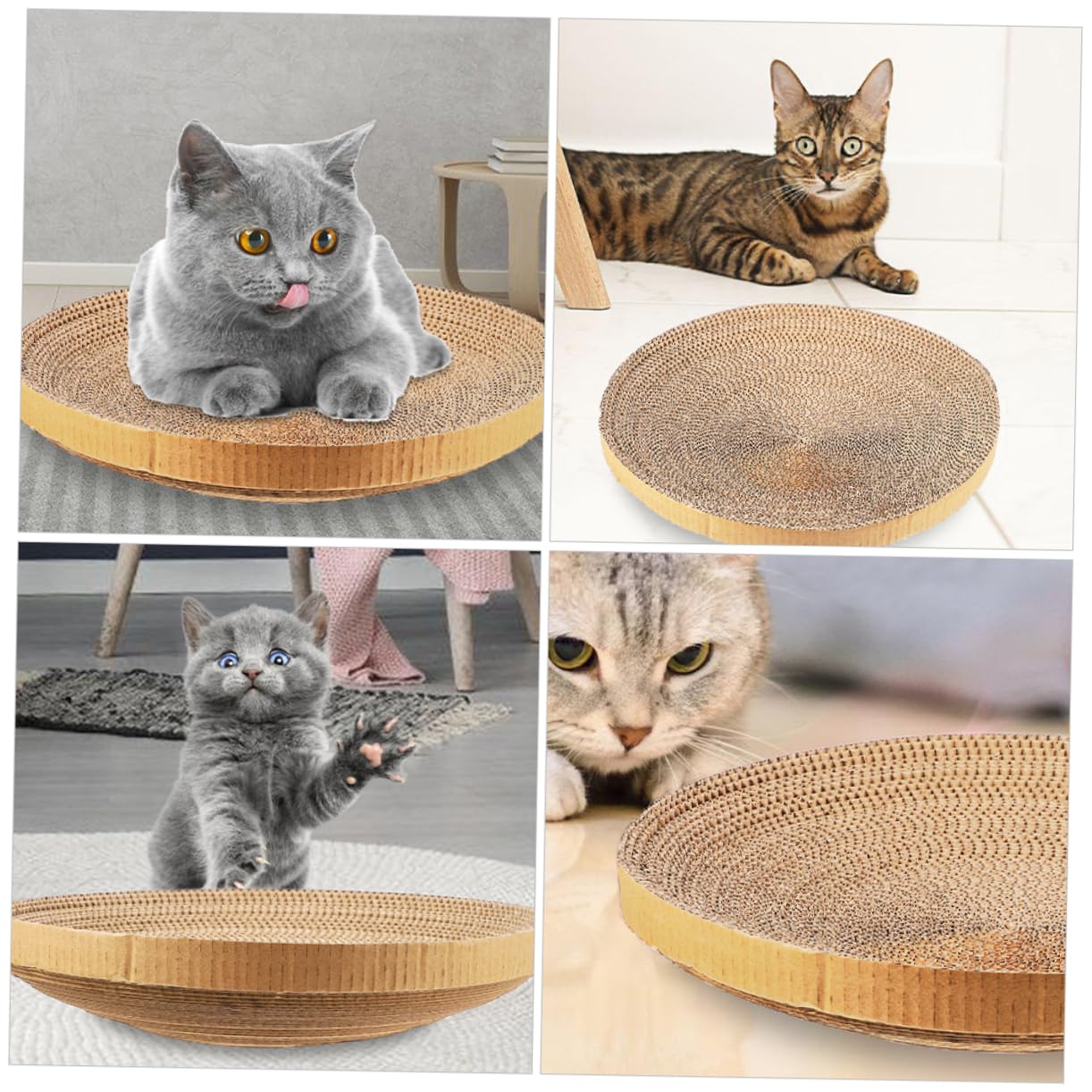 BESPORTBLE 3piezas Almohadillas De Rascado De Repuesto para Gatos De Cartón Corrugado Reciclado Resistentes Al Desgaste para Habitación