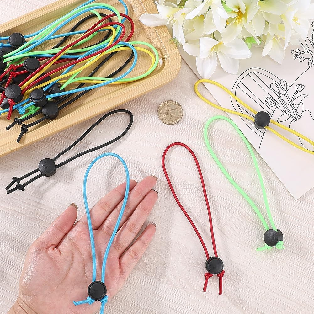 CREATCABIN 30 Pcs Sock Clips for Laundry Locks Your Socks Holder Stocking Tie Clips Stocking Organizer Holder Strap Polyester Accessories for Washing Machine Dryer Housework Mixed Color 11.42 Inch