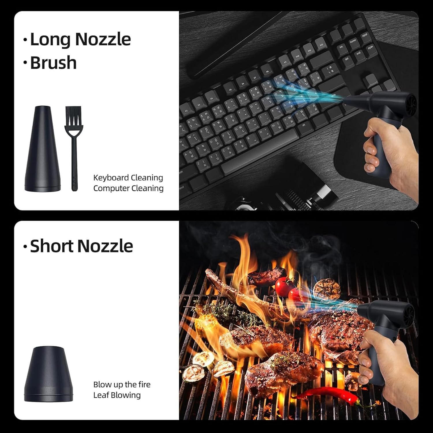 Jet Air Blower Powerful 180000rpm Duster for Car Computer Cleaning Compressed Air Duster