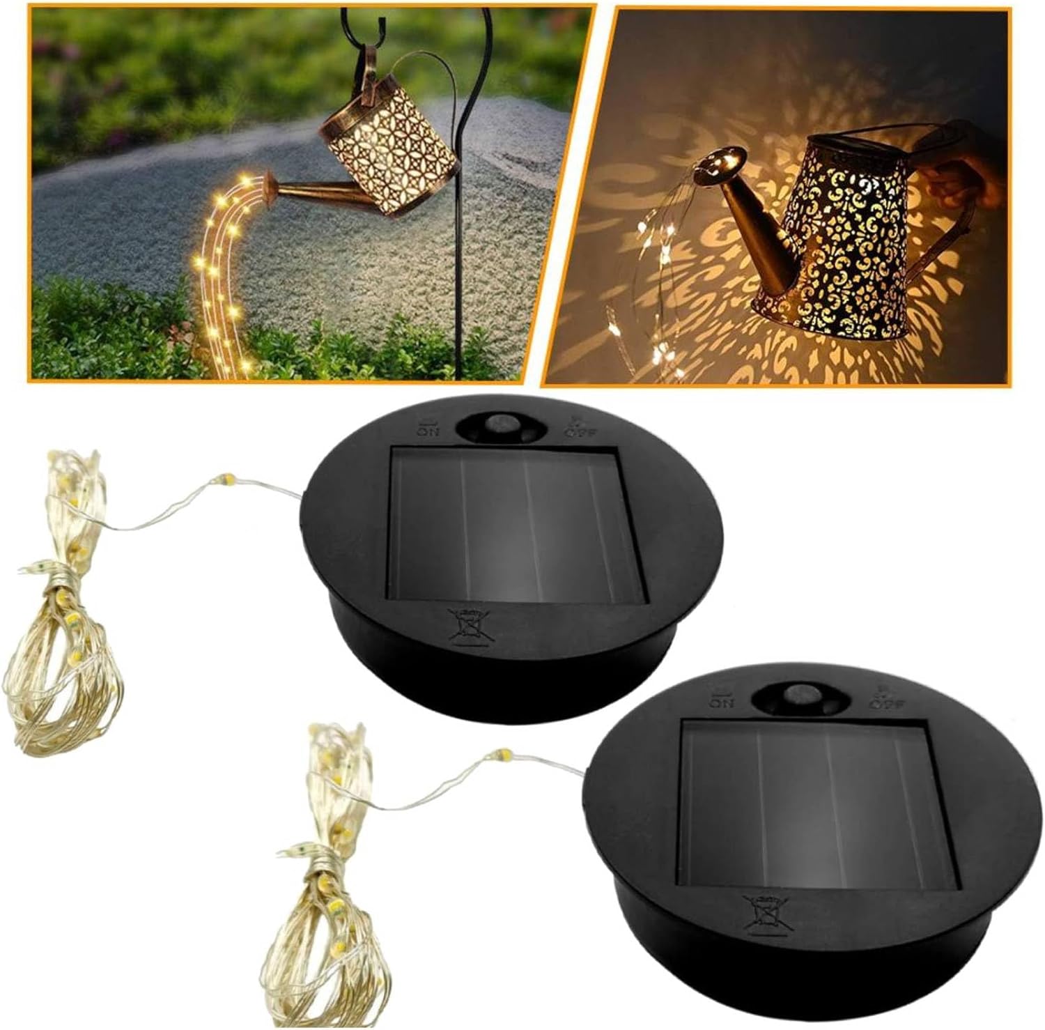 Generic 2/4 Pcs Solar Lights Replacement Top Parts for