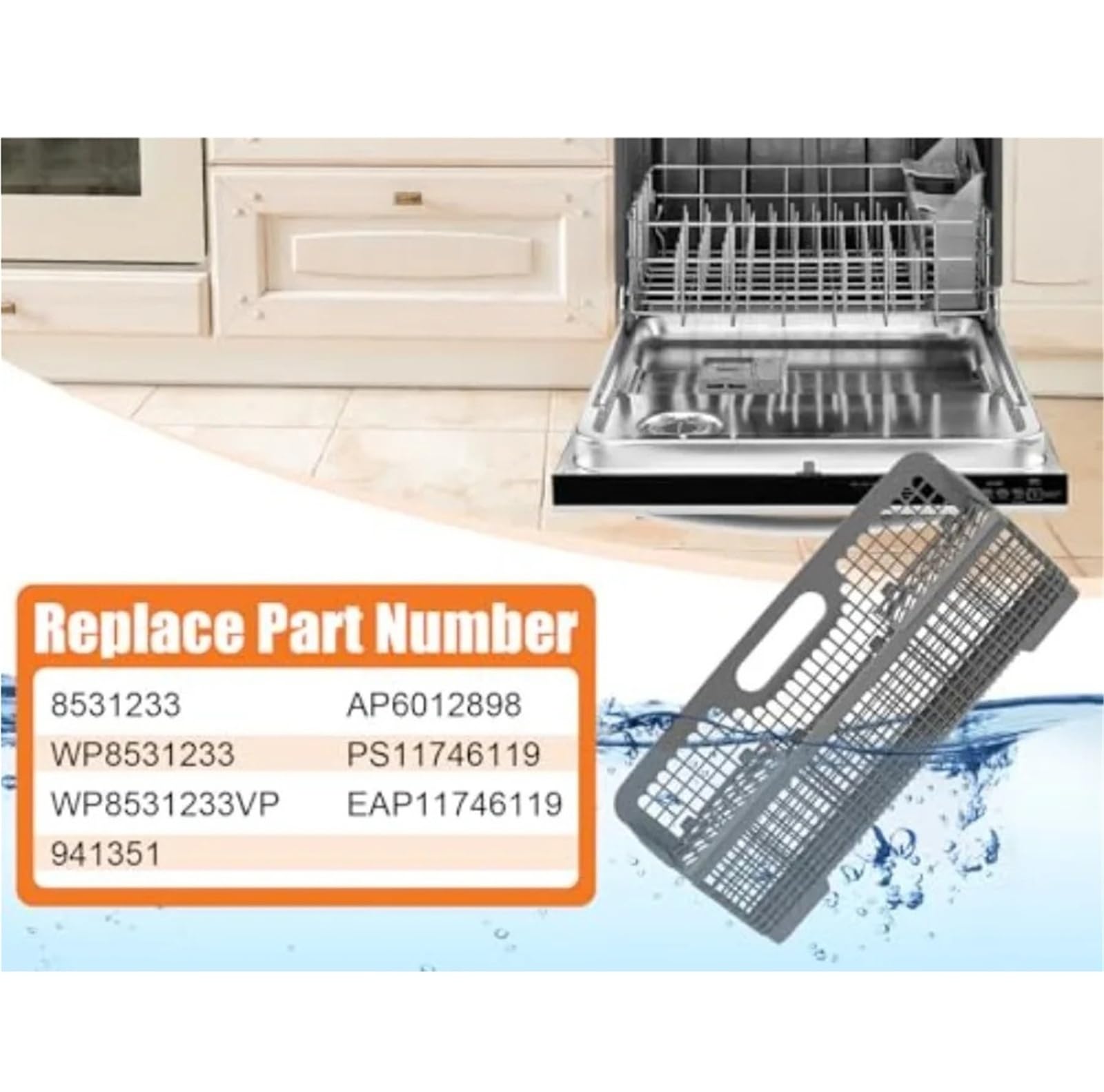 Compatible avec le panier à couverts Whirlpool.