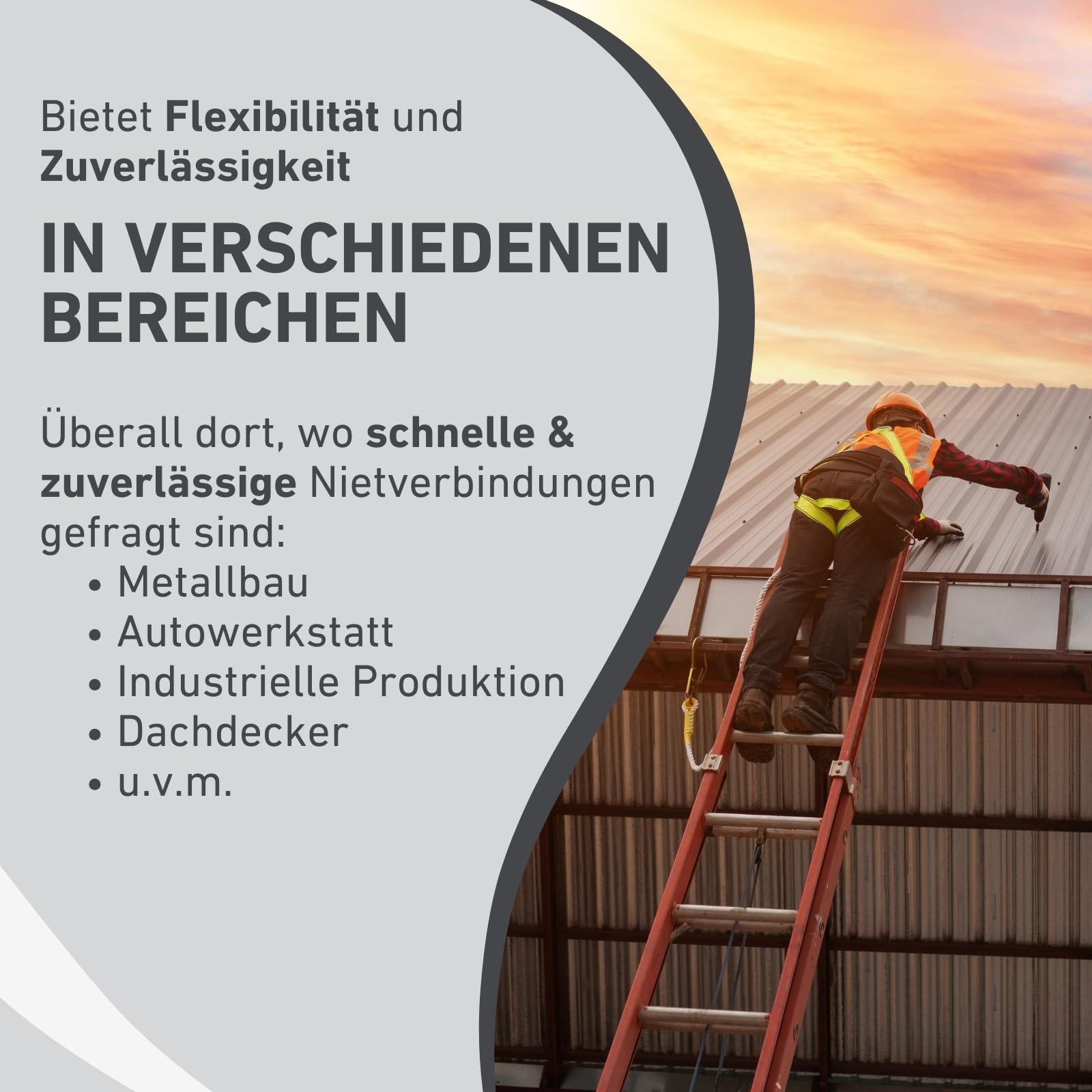 Kombi Hand-Nietzange für Blindnieten & Gewindenieten I 360° Schwenkkopf | Nietmutter-Zange für M3-M6 Nietmuttern & 2,4-4,8mm Pop-Nieten I Nietenzange inkl. Zugstifte
