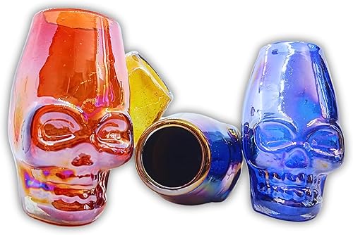 Miniatura 7 de MEXTEQUIL - Auténticos vasos de chupito de calavera mexicana - Juego de vasos de chupito de tequila - 4 piezas - 2 Oz - Copa de esqueleto de vidrio
