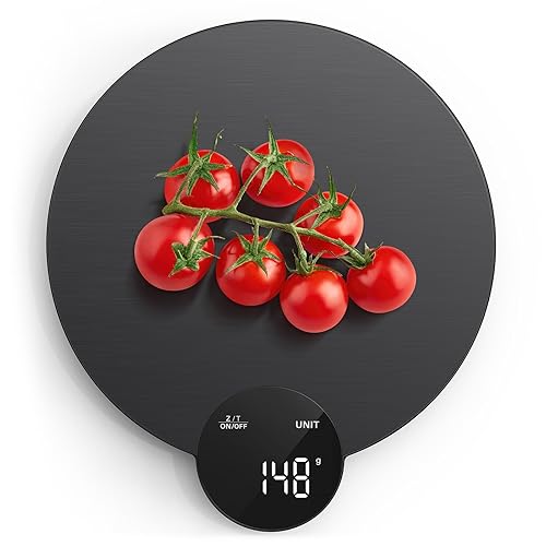 Miniatura 1 de Ultrean Báscula de alimentos de precisión de 1 g0.1 oz, báscula digital de cocina con pantalla LED HD, acero inoxidable, capacidad de 11 libras para
