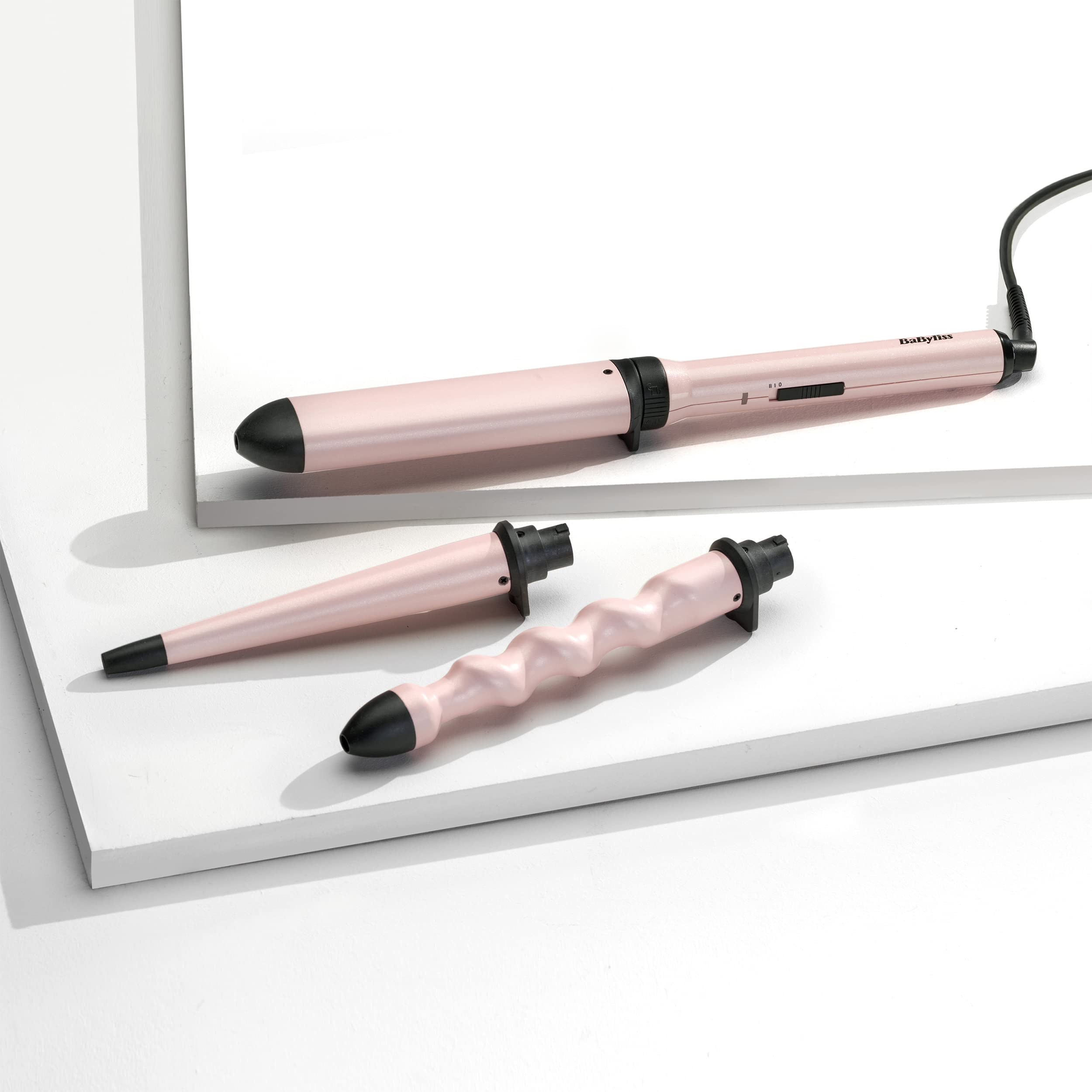 BaByliss MS750E Multistyler Curl & Wave Trio, 3 accesorios, 180°C-210°C