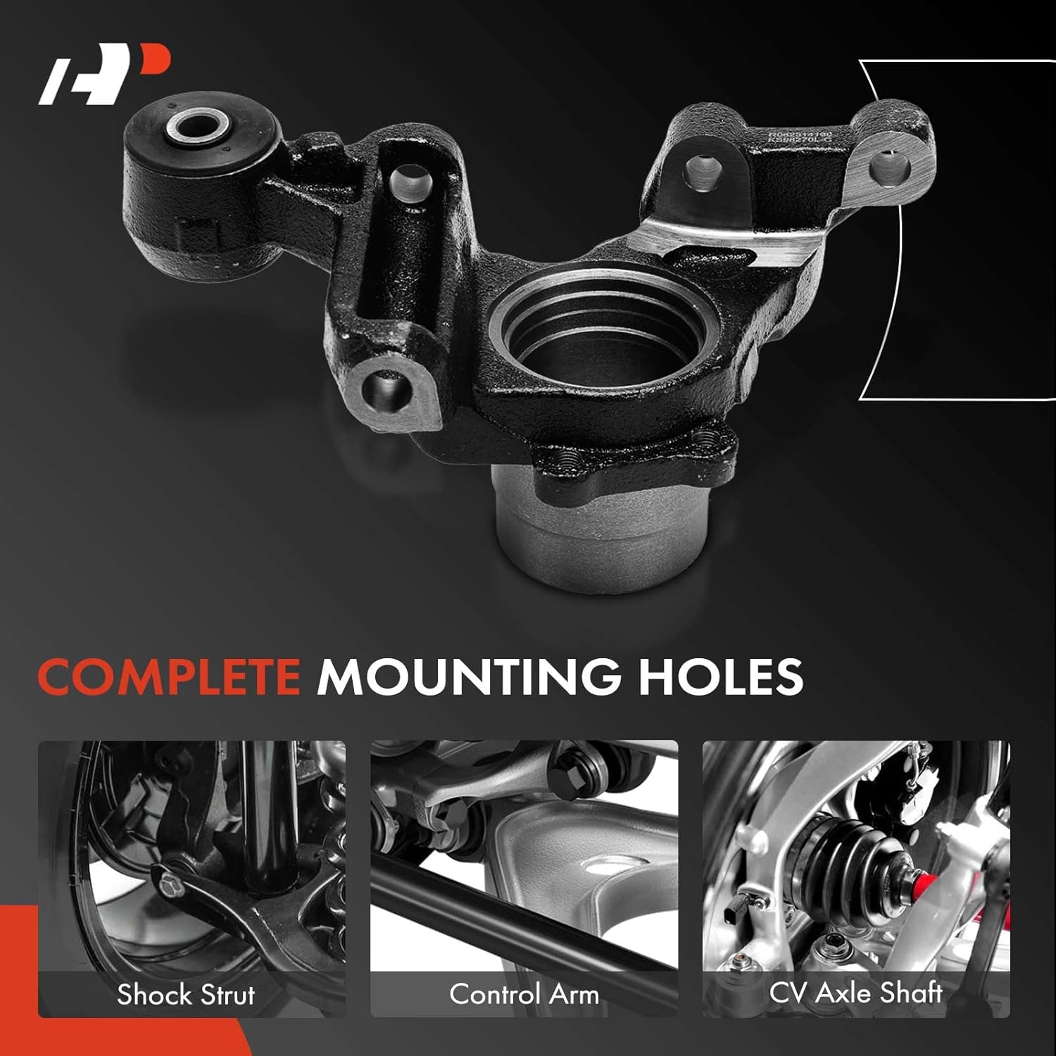 A-Premium Rear Right Suspension Steering Knuckle Compatible with Subaru Forester 2001-2007, Impreza 2001-2007, Passenger Side