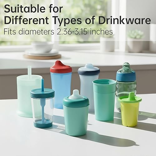 Miniatura 7 de NiHome Asa de Vaso Compatible con Stanley Quencher de 14oz, Adecuado para Tazas de 12 a 15oz Zak Owala para Niños, Accesorios de Asa, Asas de Vaso