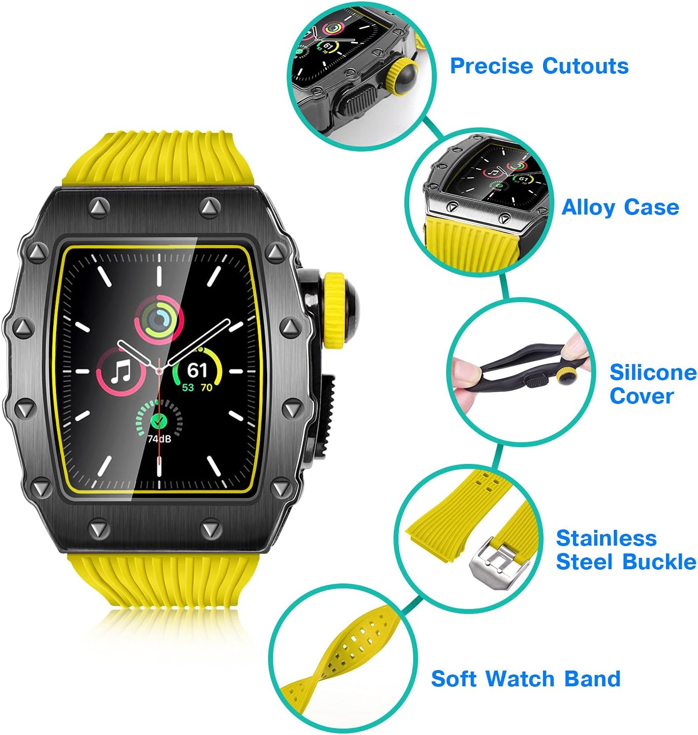 Stainless Steel Apple Watch Series Heavy Duty Case Case For Apple