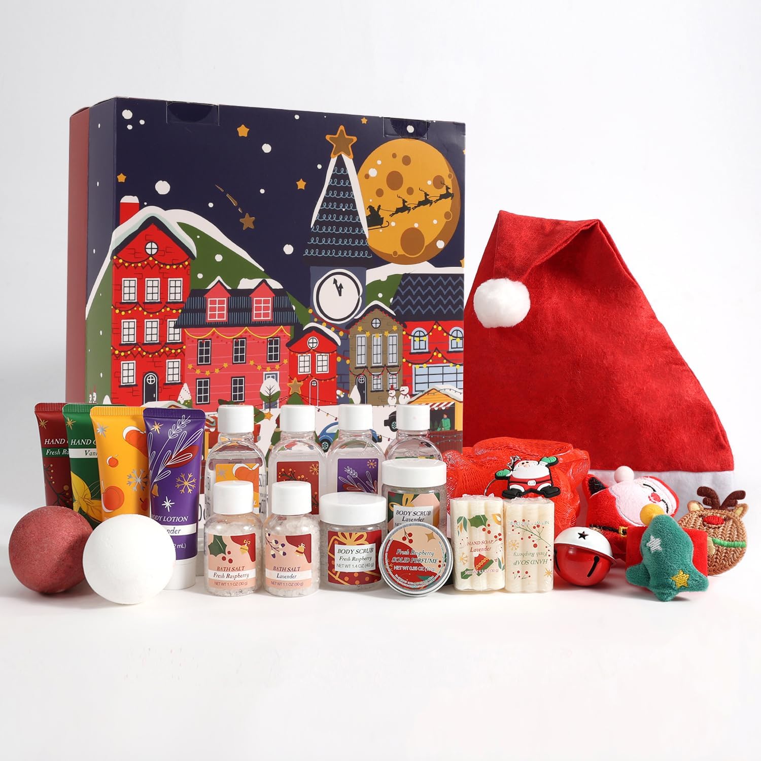 Advent Calendar 2024 BODY & EARTH Christmas Advent Calendar Advent Calendar 2024 Gift Set Spa Gifts Basket,Christ