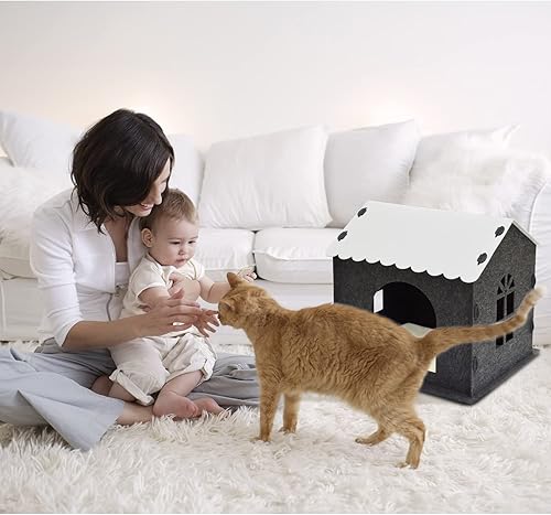 Miniatura 7 de Camas para gatos de interior, accesorios de casa para gatos, cama de gatito para gatos, escondite para gatos, muebles para gatos, suministros para