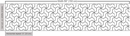 Vista 3 de Ambesonne - Tela multicolor con estampado digital por yarda Aqua Multicolor