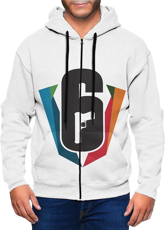 Amazon Co Jp レインボーシックス 2 ファッション フード付 ファスナー スウエットパーカー 防寒 保温する プルオーバー カジュアル カップル プリント 長袖 スウェットシャツ 春秋冬 柔らかく快適 応援服 ファッション