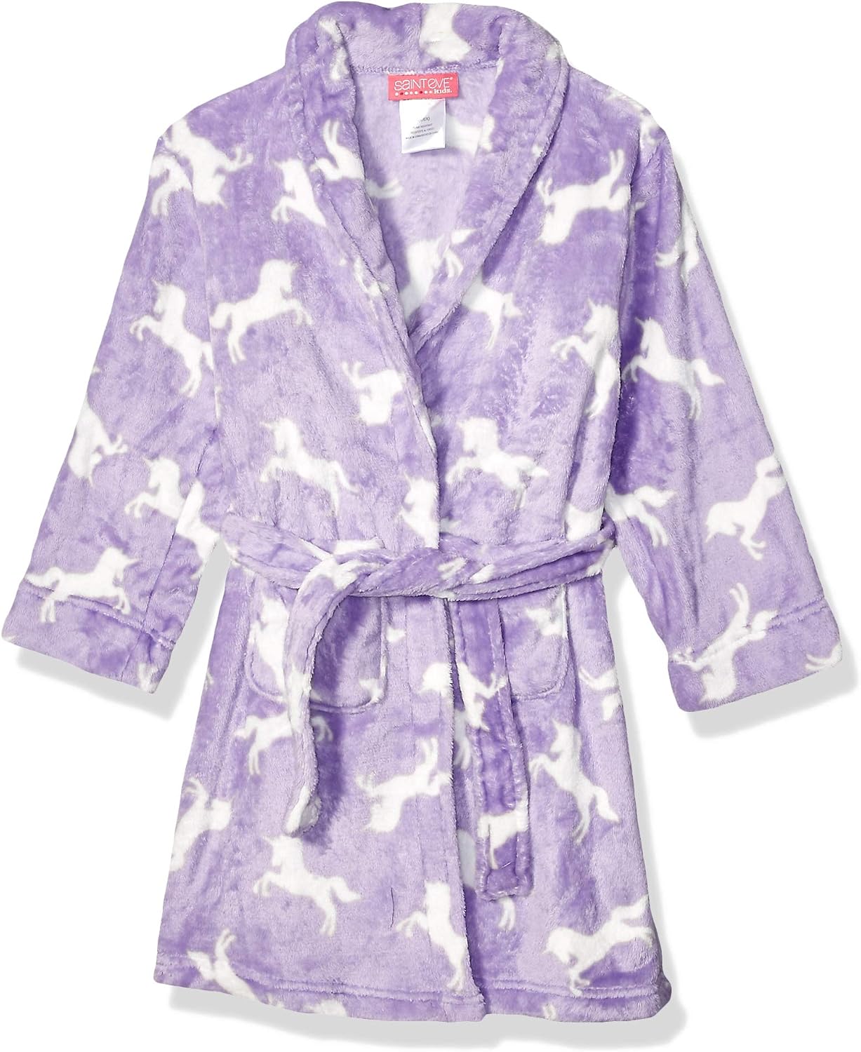 St. Eve Girls' Plush Velvet Fleece Robe
