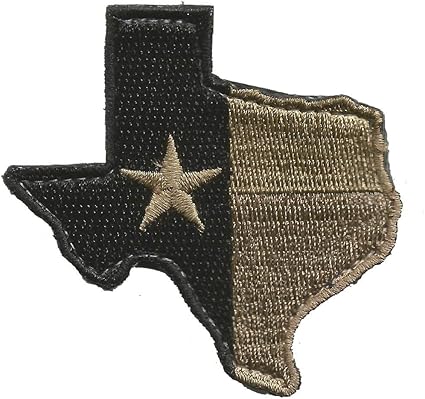 Die-Cut Tactical Texas Patch - Coyote Tan