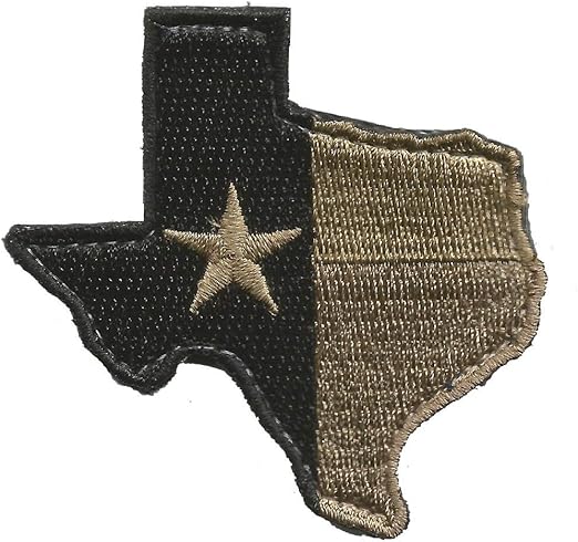 Die-Cut Tactical Texas Patch - Coyote Tan