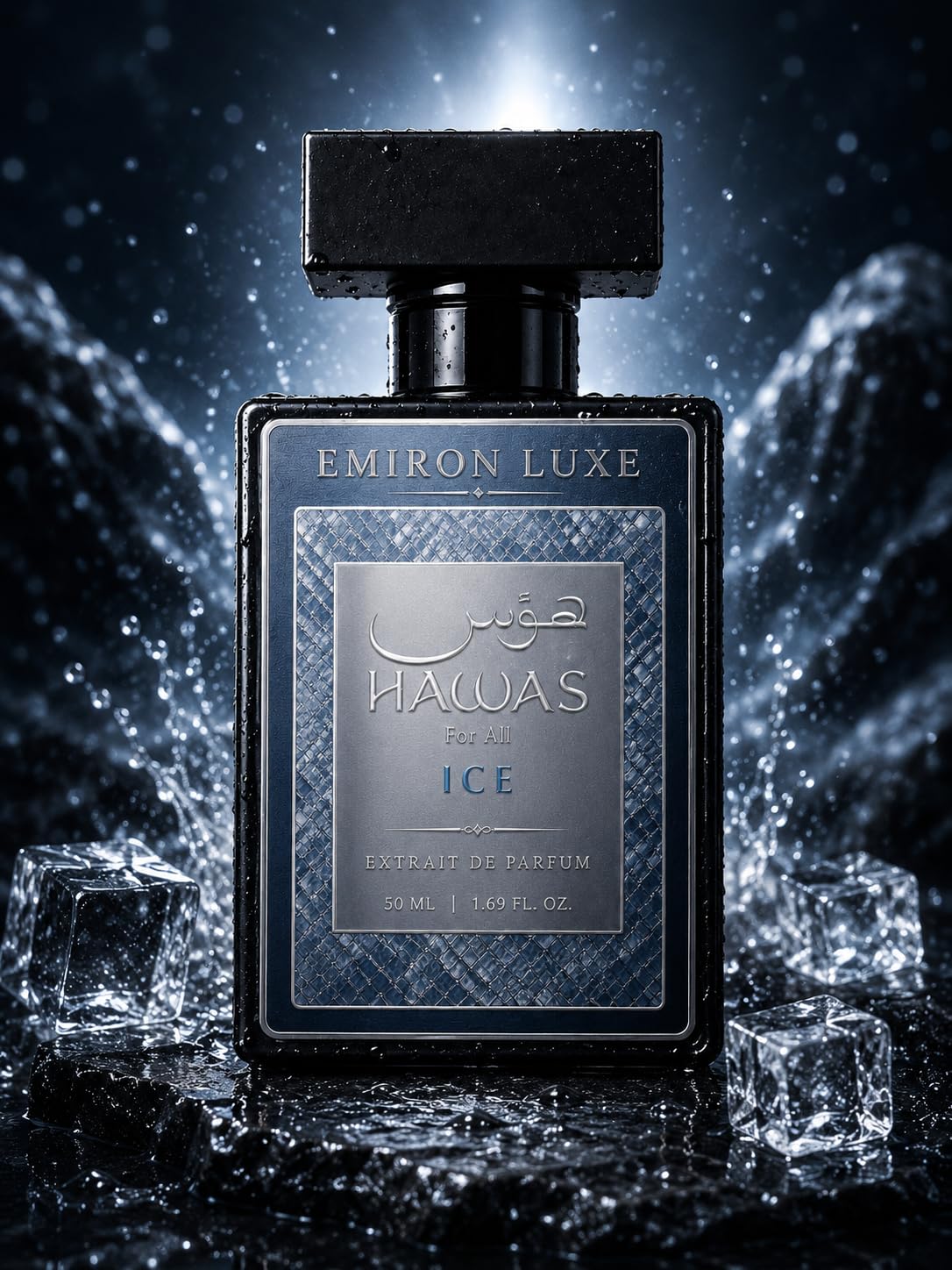 Hawas for All Ice Extrait de Parfum 50 ml | Fresh & Icy Aquatic Scent, Unisex Fragrance, Long Lasting Scent, Amber Musk Base Notes, Bergamot Citrus Top Notes-image-25