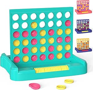 Pup Go Connect 4 Board Games, Suitable For Children 3+ Years, Portable Travel Games, 4 In A Row Games Classic Traditional Educational Toys, Parent-Child Family Games Suitable For Children And Parents (Green) - Amazon Deal & Rabatt