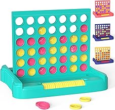 Pup Go 4 in Stripe Board Game for Kids 3+ Years, Ideas Boys and Girls, Educational Strategy Toy, Portable Travel for 2 Players, Foldable Board with 6 Spare Discs