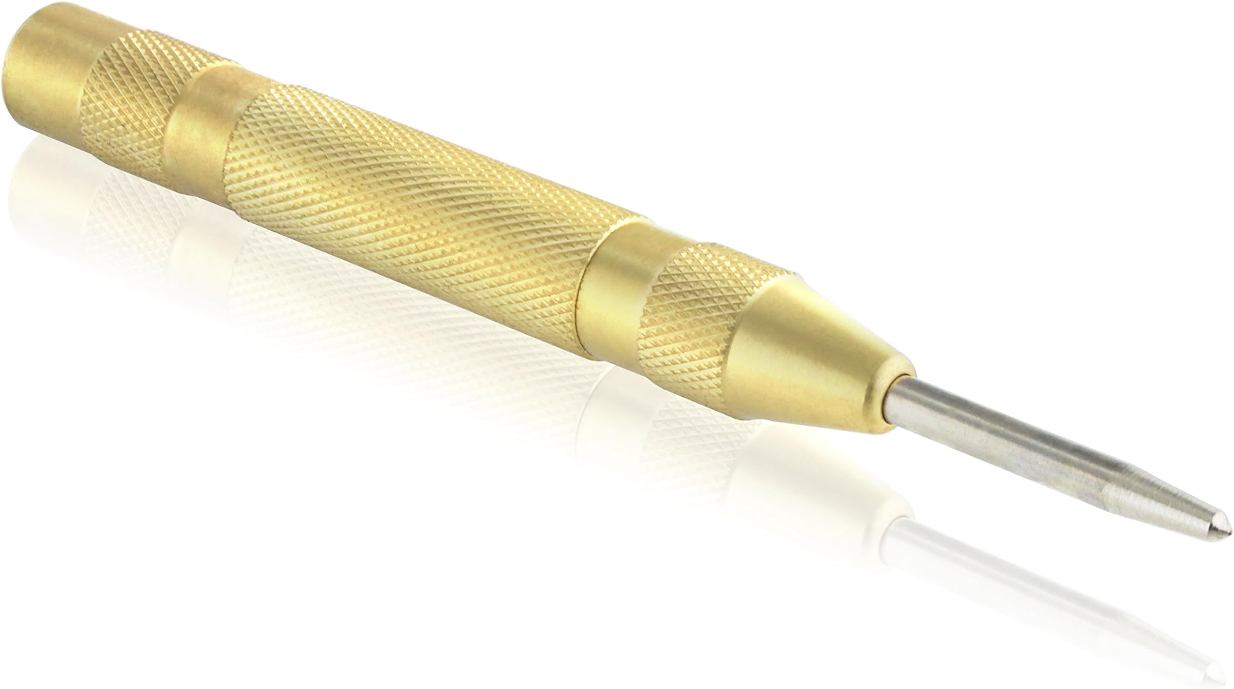 Center Punch for Metal - Automatic Center Punch Heavy Duty - Spring Loaded Center Punch Tool - One-Hand Operational Adjustable Impact Useable on Any Material - Used as a Window Breaker, Drixet