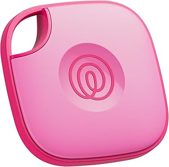 Life360 Tile - Bluetooth Tracker, Keys Finder and Item Locator for Keys, Bags and More. Phone Finder. Both iOS and Android Compatible. 1-Pack (Pink Punch)