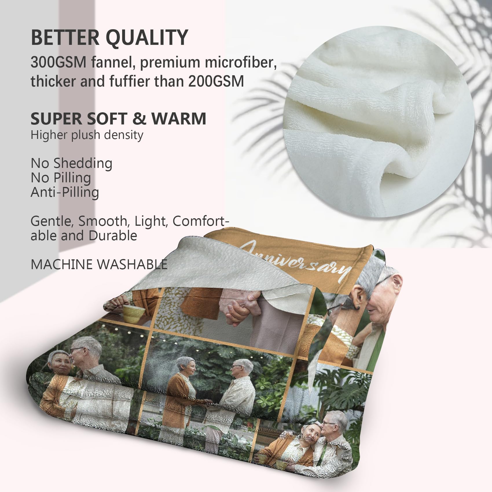 TICBIK Personalised Blanket,Personalised Photo Blanket for Adults,Custom Blanket,Photo Blanket,Customised Blanket - Image 2