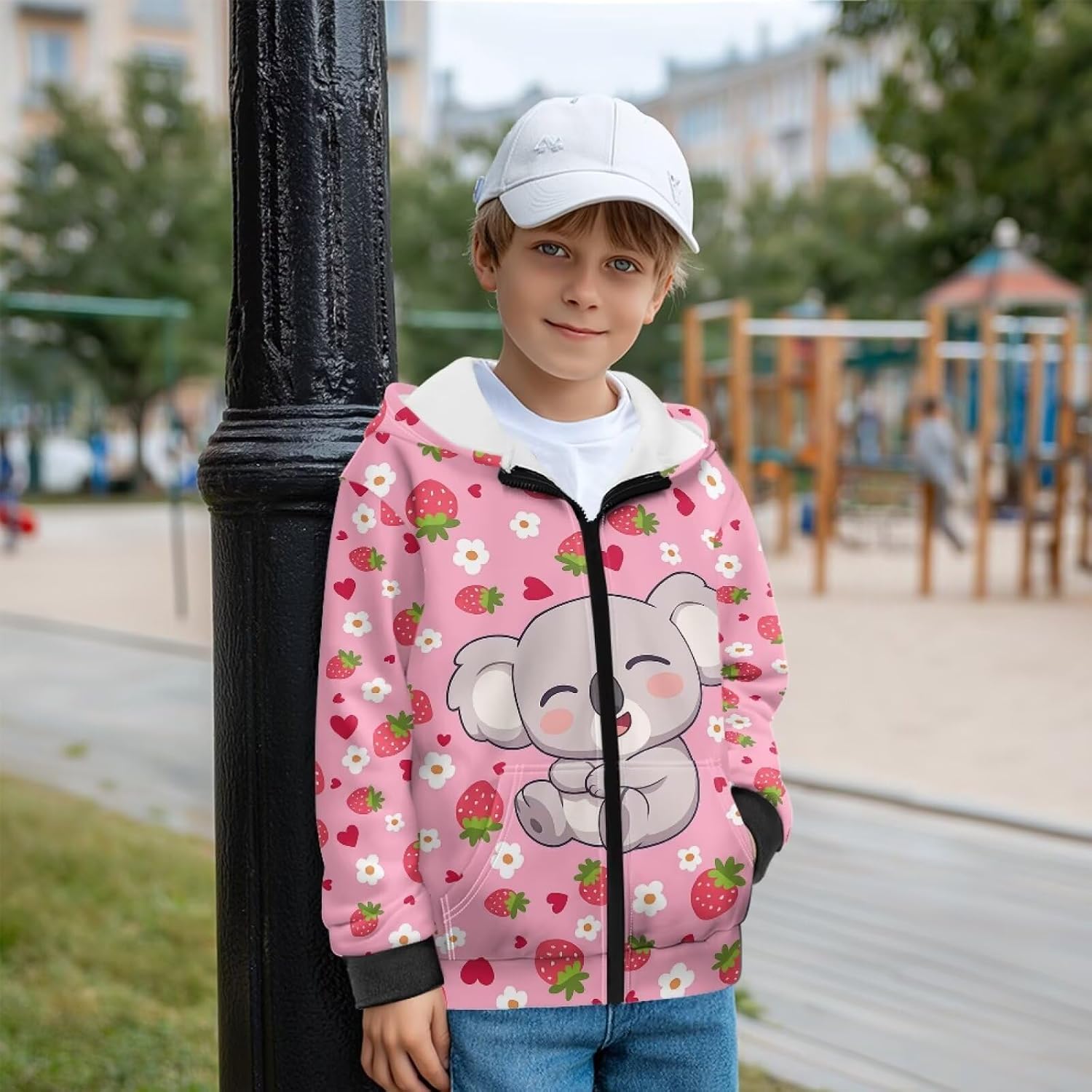 WELLFLYHOM Fleece Lined Zip Up Girls Hooded Sweatshirt 6-16 Long Sleeve Hoodies Full Zipper Top Active Sweater Cardigan