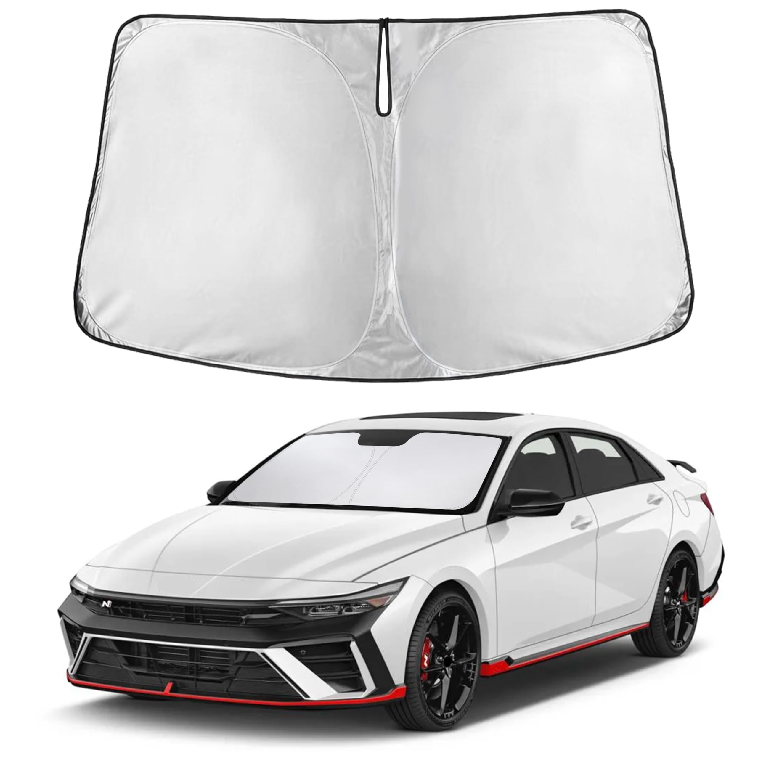 EcoNour Windshield Sunshade Compatible for Hyundai Elantra 2021-2025 2026