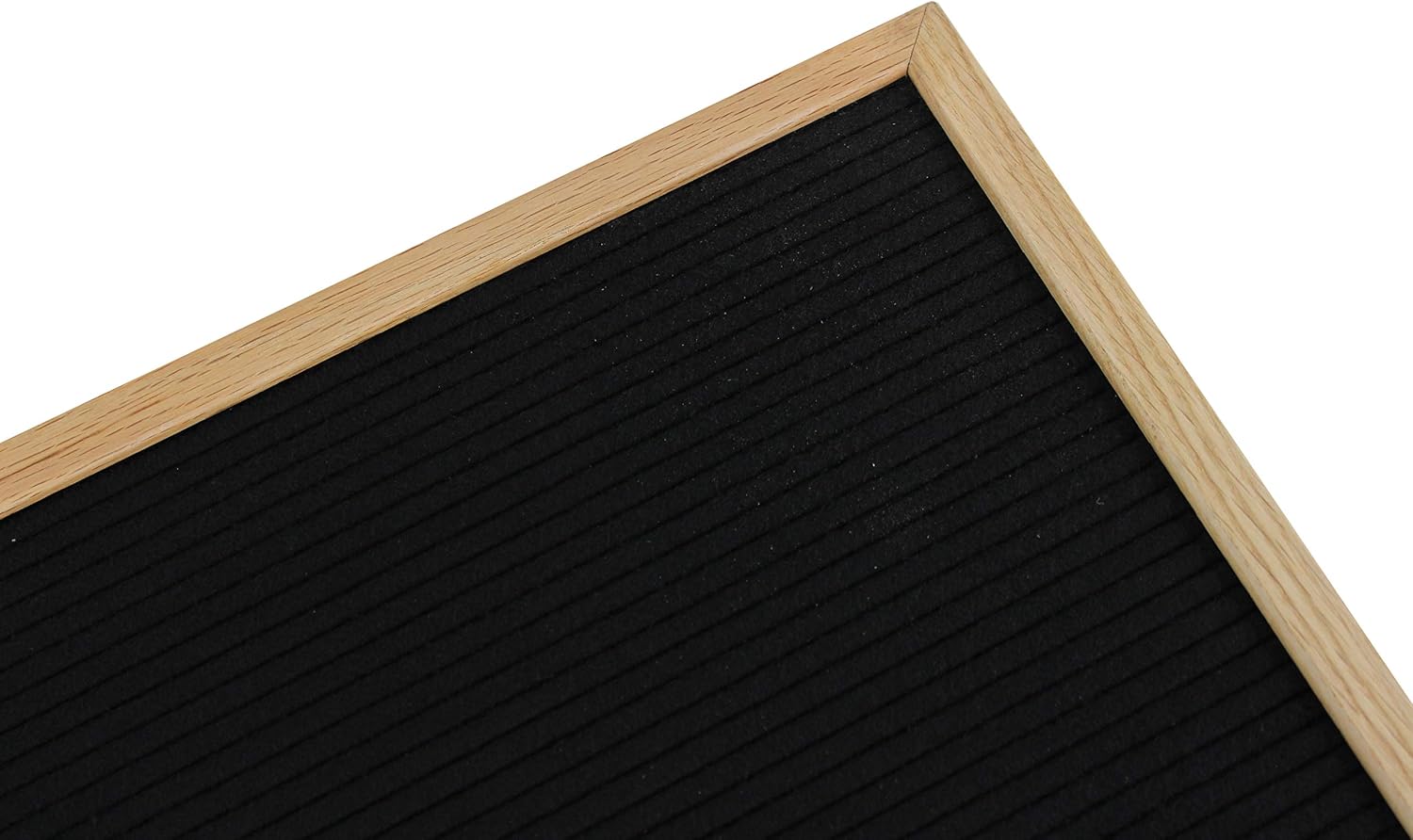 🛒 Crazy Deals Extra Large Landscape Changeable Letter Board / Orientation Board - Black Felt With Solid Oak Frame, Wall Mount, Canvas Bag, Letter Clippers, Letter Box and 450 Characters 24 x 30 Black