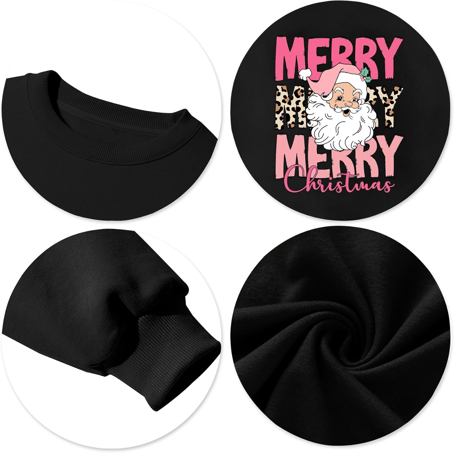 Christmas Sweatshirt for Women Merry Christmas Shirt Xmas Tree Long Sleeve Vacation Pullover Christian Tops Beige - Image 5