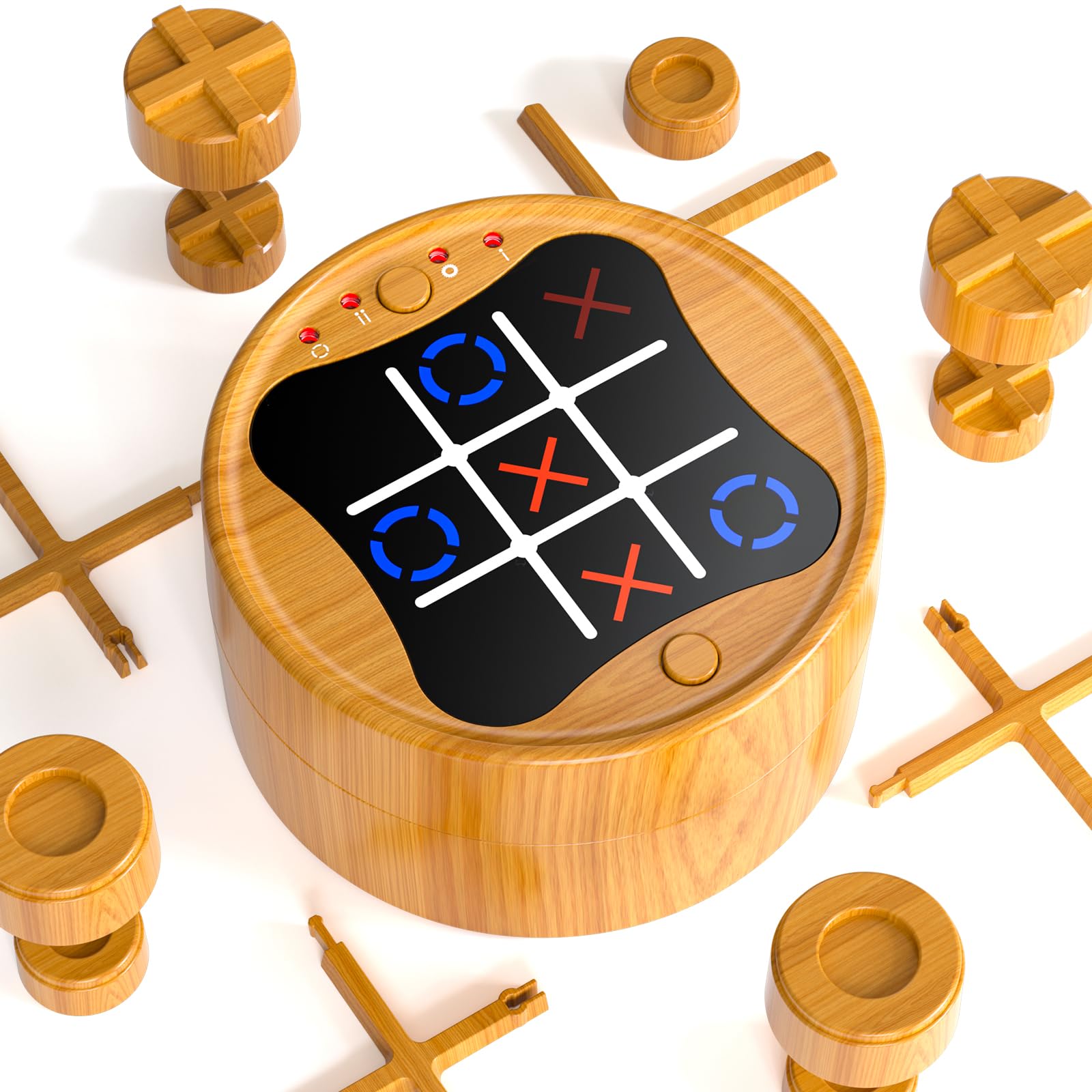 Tic Tac Toe Bolt Game, Electronic 3-in-1 Handheld Games Console for Kids Memory Growth, Portable Travel Games, Board Game for Kids and Adults, Christmas Birthday Gifts for Ages 3+