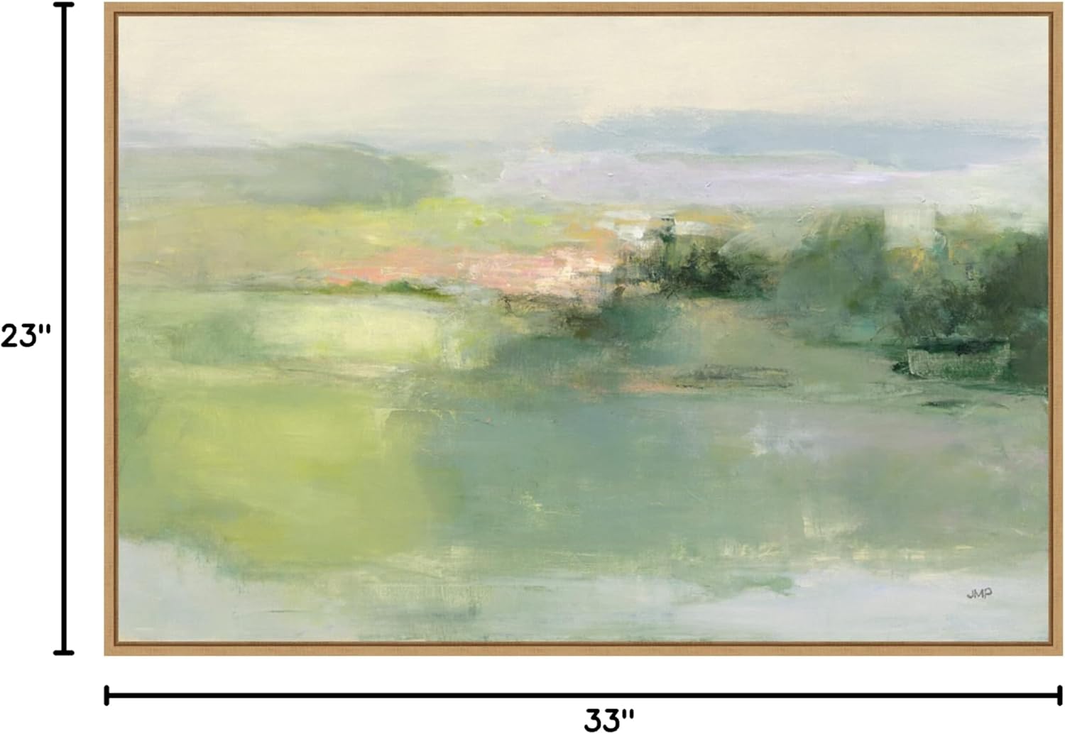 Amanti Art Framed Canvas Wall Art 23x33 Gentle World by Julia Purinton, Framed Wall Art Canvas, Landscapes Artwork, Modern Contemporary Decor, Large Poster Painting for Living Room, Bedroom, Bathroom