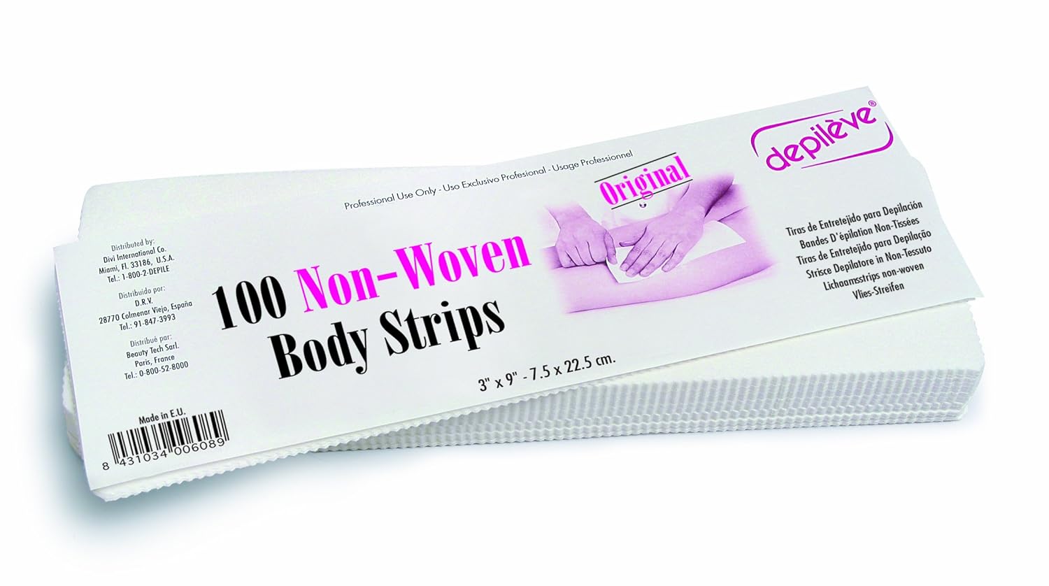 Depileve Body Wax Strips Hair removal waxing strips for