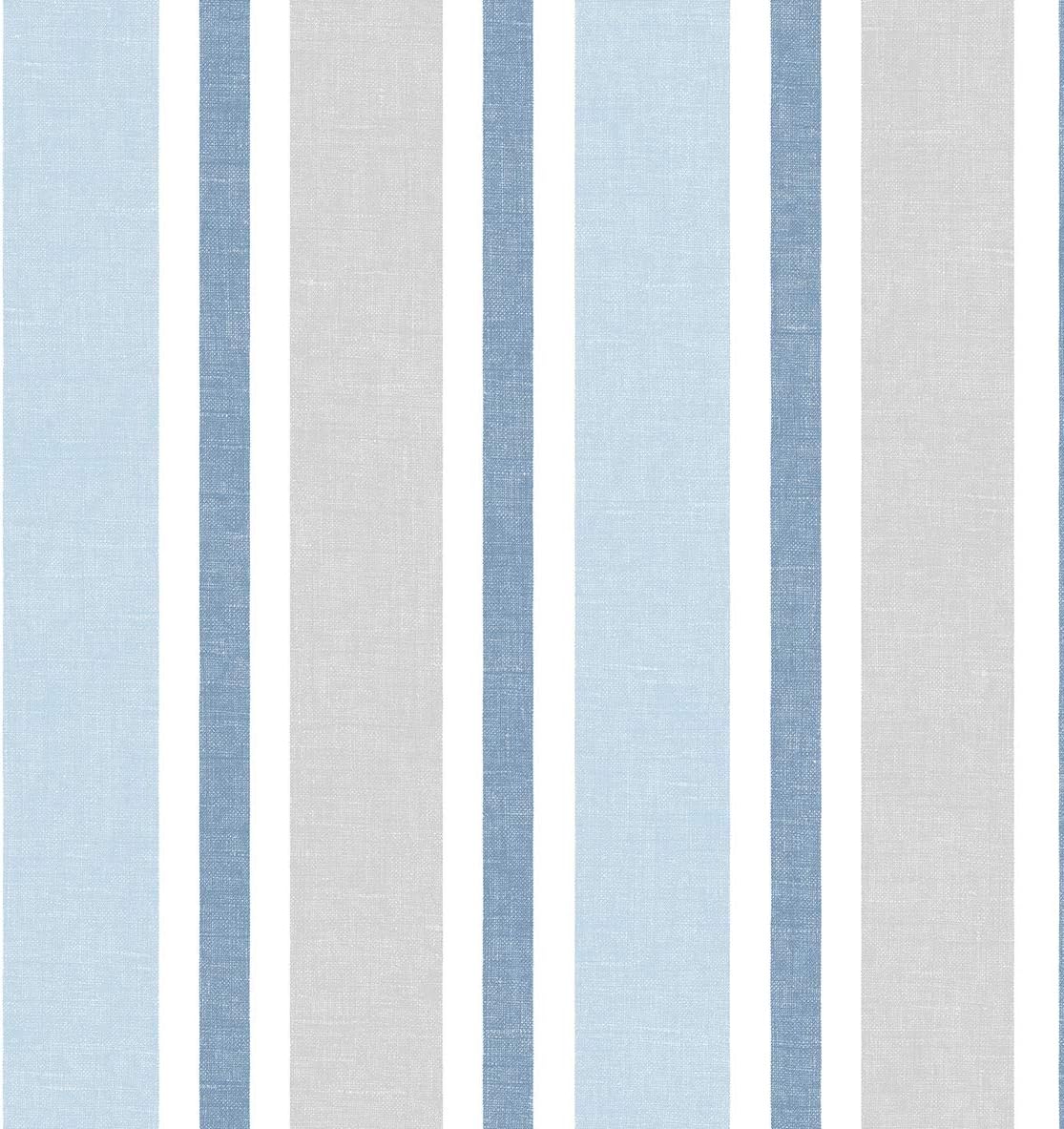 NextWall Linen Cut Stripe Peel and Stick Wallpaper